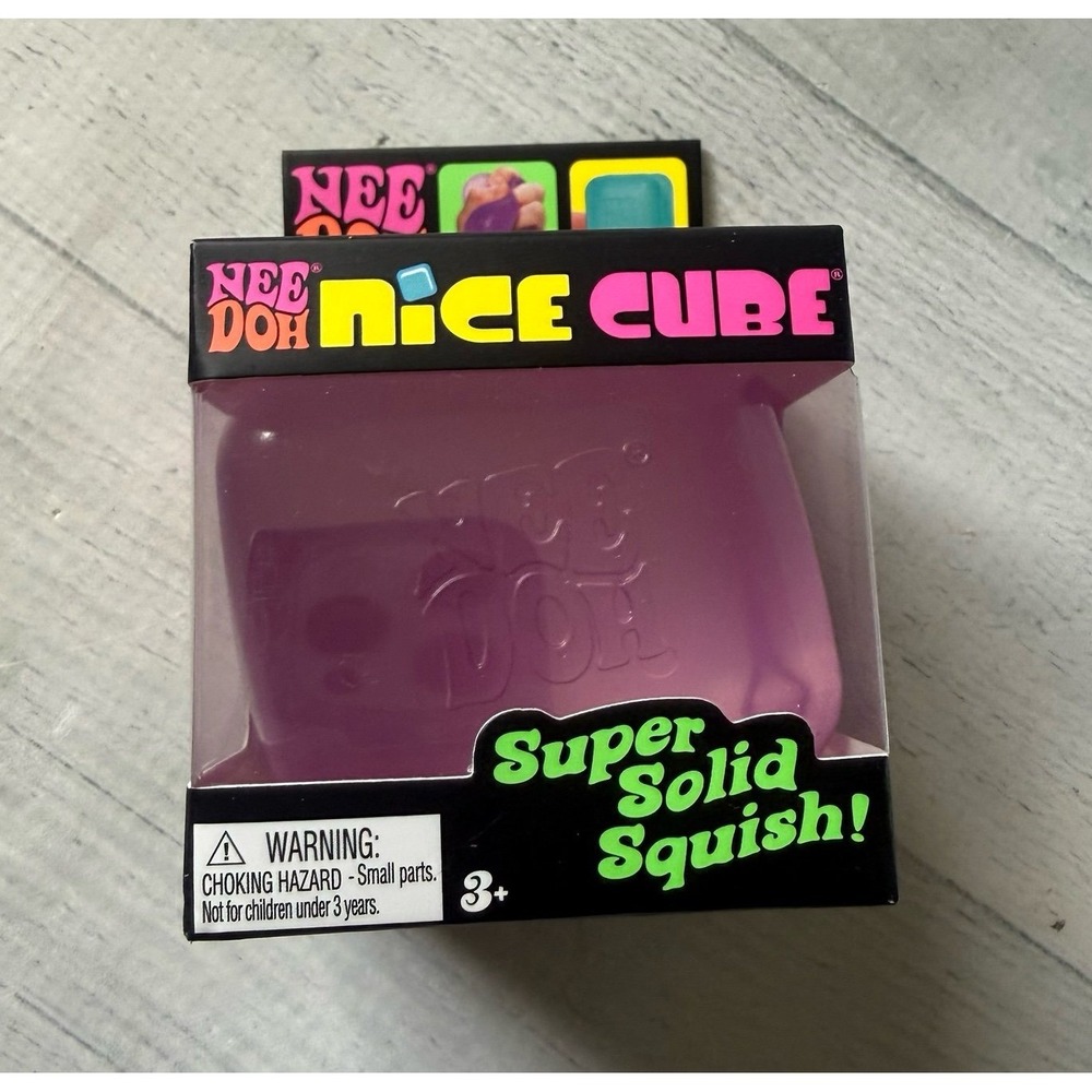 NeeDoh Nice Cube Super Solid Squish purple NEW